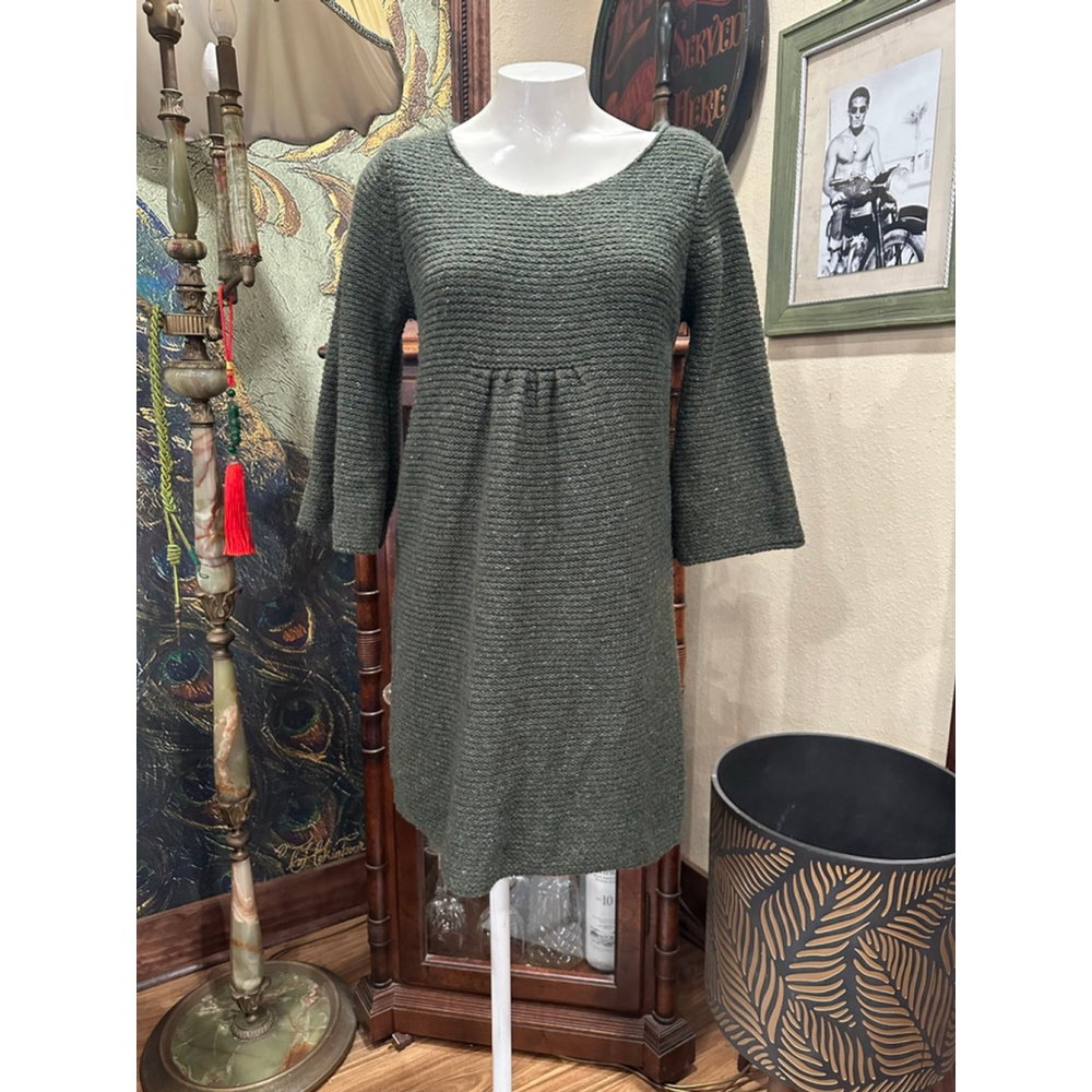 Women's MAX STUDIO Green Knit Mini Dress M